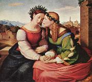 Overbeck, Johann Friedrich Italia and Germania (shulamith and Mary) (mk09) oil painting picture wholesale